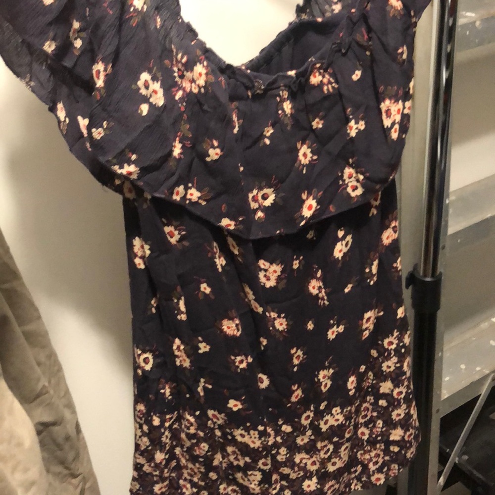 Off shoulder flower dress